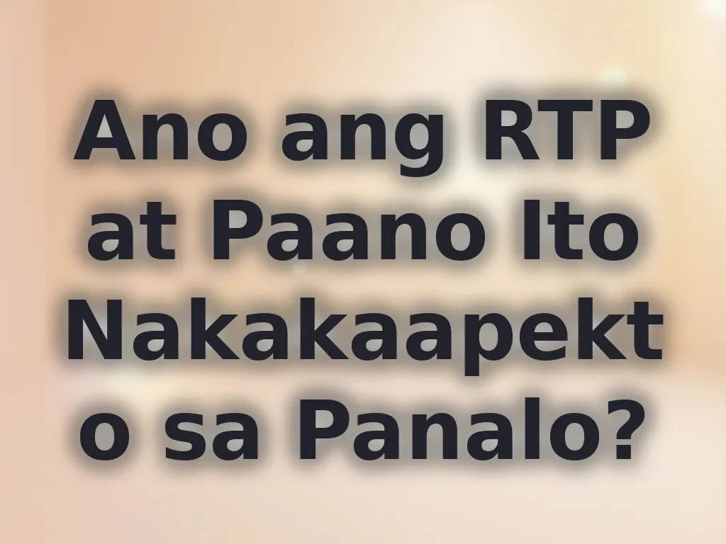 Understanding Slot RTP Guide